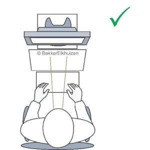 Correct setting for a document holder