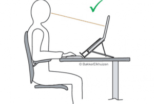 Correct setting with laptop stand