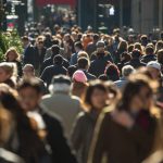 A large crowd of people