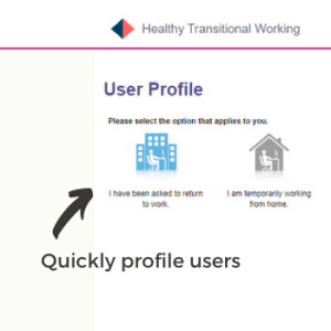 Screenshot of healthy transitional working user profile
