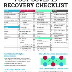 Post COVID-19 recovery checklist