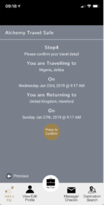 Travel Safe App