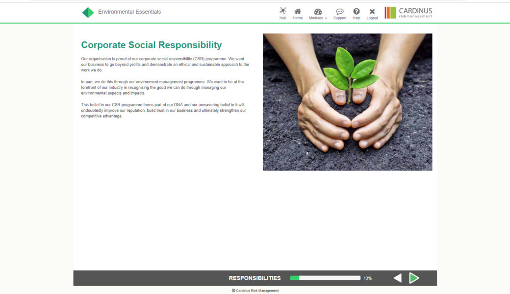Environmental Essentials E-Learning | Healthy Working