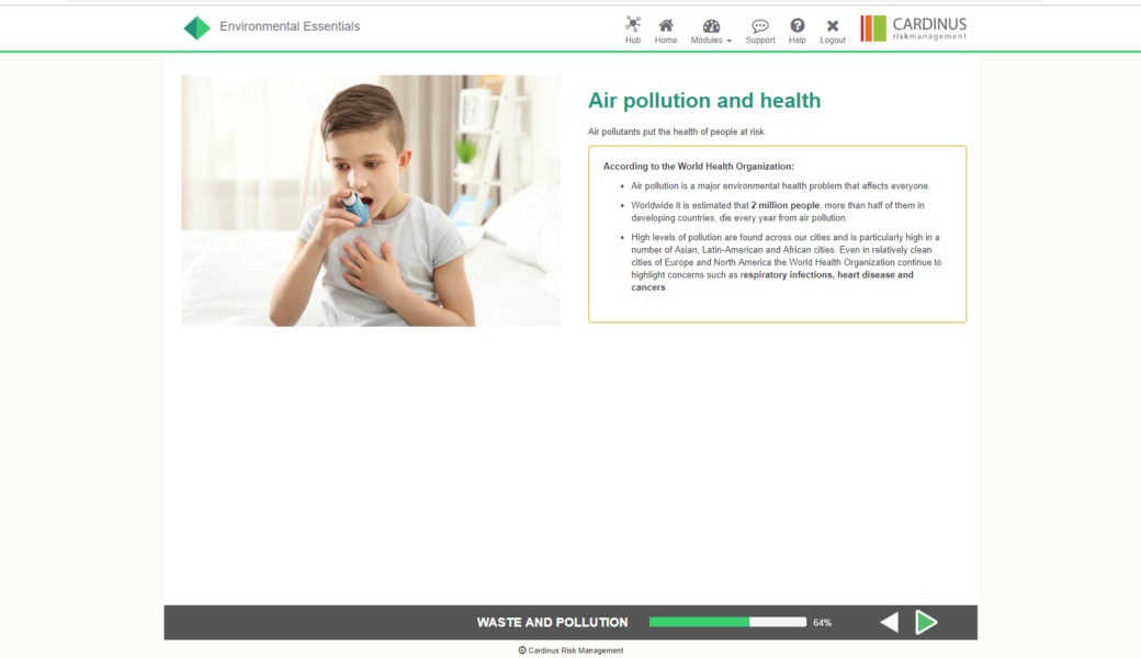 Environmental Essentials E-Learning | Healthy Working