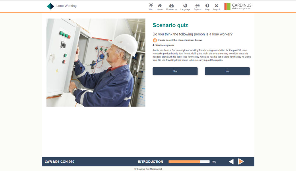 Lone Worker E-Learning | Healthy Working